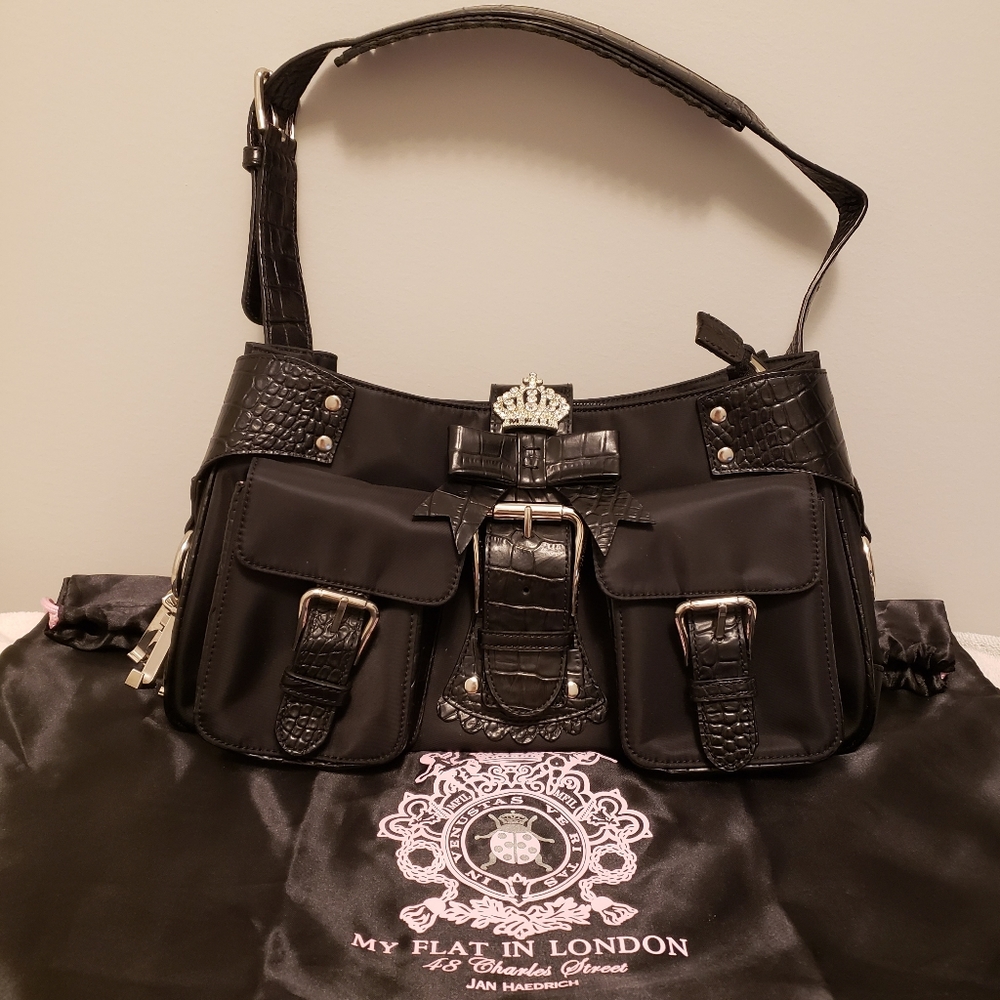 My Flat In London Black Shoulder Bag